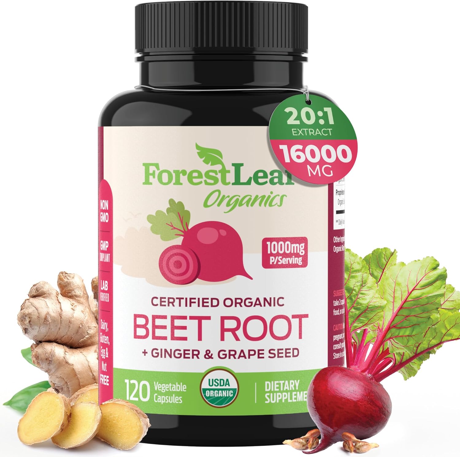 ForestLeaf Beet Root Capsules
